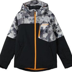 Spyder Boys Impulse Jacket Black Camo Coat Size 8 Ski